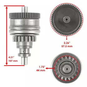 AZ1240BD101FR CALTRIC Starter Drive Bendix Sts Xi Zxi Xir Sxi #2
