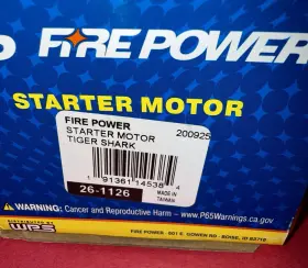 26-1126 FIRE POWER Starter Tigershark