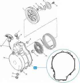 170807-17 LUXLEAD Recoil Start Gasket 500 Polaris Sportsman #3