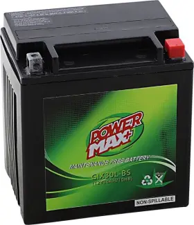 GIX30L-BS POWER MAX Battery 1000 Tigershark Daytona
