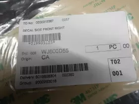 219905125 SEA-DOO Nos Right Front Decal Gti