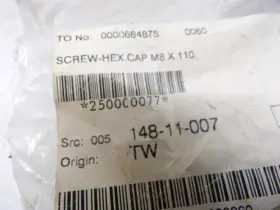 250000077 SEA-DOO Nos Ski Hex Screw M8 110 #2