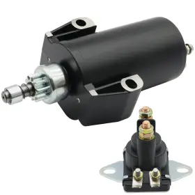 Shamofeng 20260509t0002 Starter And Relay For Mercury Mariner Outboard 18hp 20hp 25hp 1980-1994 50-893889t