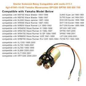 6G1-81940-00-00 WATERWICH Volt Starter Solenoid Relay Yamaha #3