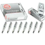 8 Pc Ngk 3346 Br7ef V-power Spark Plugs For Ebc004021 1765245 Ignition Wire Lx. Fixed Price $40.79.