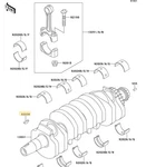 Kawasaki Woodruff Key 92038-001. Fixed Price $19.99.