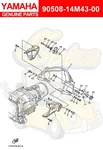 Yamaha Spring, Torsion 90508-14m43-00. Fixed Price $19.00.