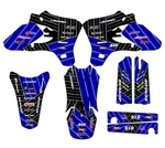 2003-2004 Yz 450 F Race Series Blue Senge Graphics Kit Compatible With Yamaha. Fixed Price $169.99.