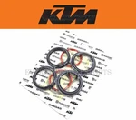 Fork Oil Dust Seal Kit 17-23 Sx Xc -f -w Exc Adv Super Duke Oem Wp 48mm #d263 B. Fixed Price $78.53.