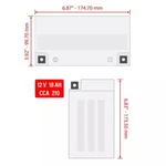 Agm Battery For Yamaha Waverunner 700 760 Xl700 Xl760 1999-2004. Fixed Price $128.99.