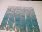 36 Fish Hooks Snelled Beaded Gold Baitholder Porgy Sea Bass Rig 12" Mono Choice. Fixed Price $16.49.