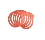Weck 100mm Rubber Seals / Rings (set Of 10). Fits Models 739 740 741 Red. Fixed Price $12.09.