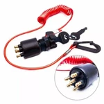 Ignition Key Switch & Safety Lanyard For Evinrude, Johnson, Omc 5005801,. Fixed Price $24.99.