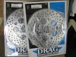 Drag Specialties Stainless Steel Drilled Brake Rotors 1710-1902 2008 To 2013. Fixed Price $200.00.