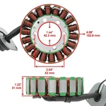 Stator For Yamaha 6d3-81410-01-00 6d3-81410-00-00 6d3-81410-02-00. Fixed Price $92.99.
