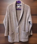 Tommy Bahama Island Soft Taupe Sea Swell Ribbed Cardigan Sz M Msrp $158. Fixed Price $38.00.