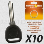 Lot 10 For New Transponder Ignition Chip Car Keyless Key Uncut Blade Circle Plus. Fixed Price $34.95.