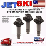Sea Doo 4-tec Ignition Coil 3 Pack Gti Gtx Wake Pro 155 215 Utopia. Fixed Price $98.49.