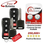 2 New Keyless Entry Remote Fob & Chip Transponder Ignition Car Key For Nissan. Fixed Price $14.95.