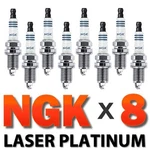 8 X Ngk Spark Plugs Set - Laser Platinum Gm V8 Pztr5a-15. Fixed Price $78.24.