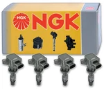 4 Pcs Ngk Ignition Coil For 2010-2013 Mazda 3 2.3l L4 - Spark Plug Tune Up Vf. Fixed Price $275.97.